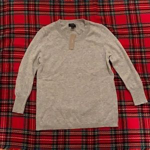 J. Crew 100% Cashmere Grey Sweater